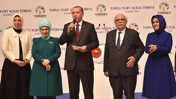 Cumhurbaşkanı Erdoğan, TÜRGEV´in toplu yurt açılış törenine katıldı